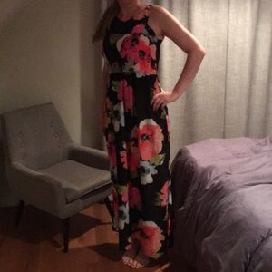 Vince Camuto ankle length floral dress. 10.